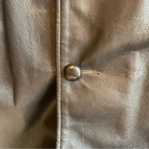 Vintage Kurland Brown  jacket Leather Imported Cabretta Leather - Picture 6 of 13